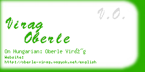virag oberle business card